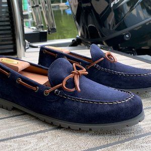 J.Crew Kenton Boat Shoes In Suede in Vintage Indig